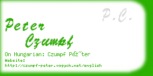 peter czumpf business card